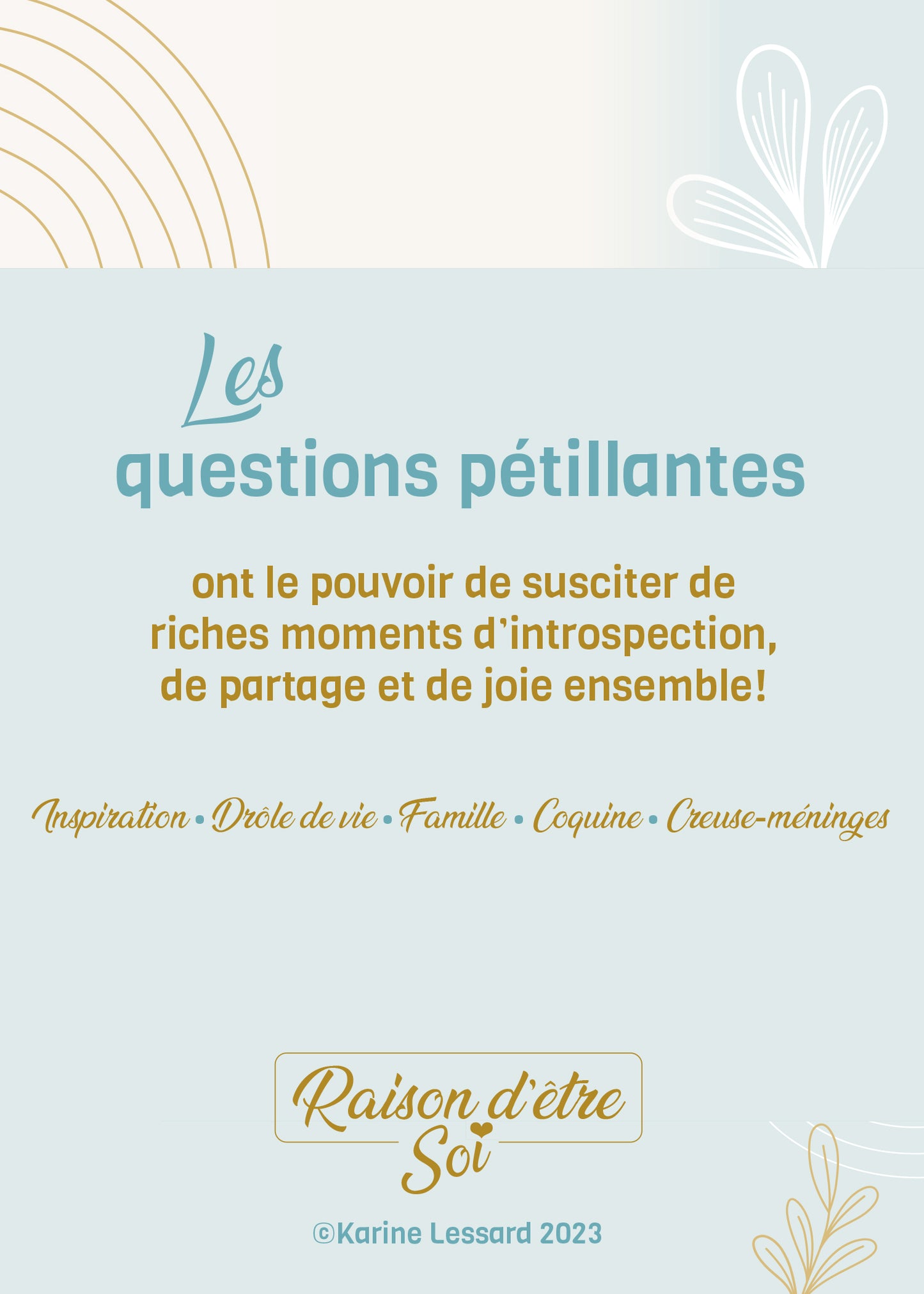 Le jeu Les Questions Pétillantes en version originale
