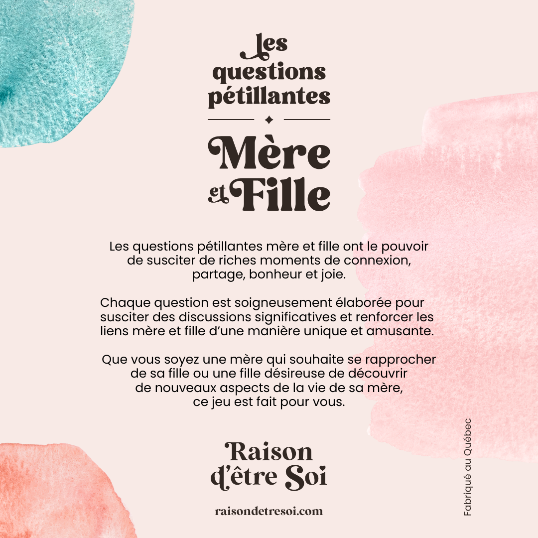 Le jeu Les Questions Pétillantes version mère et fille